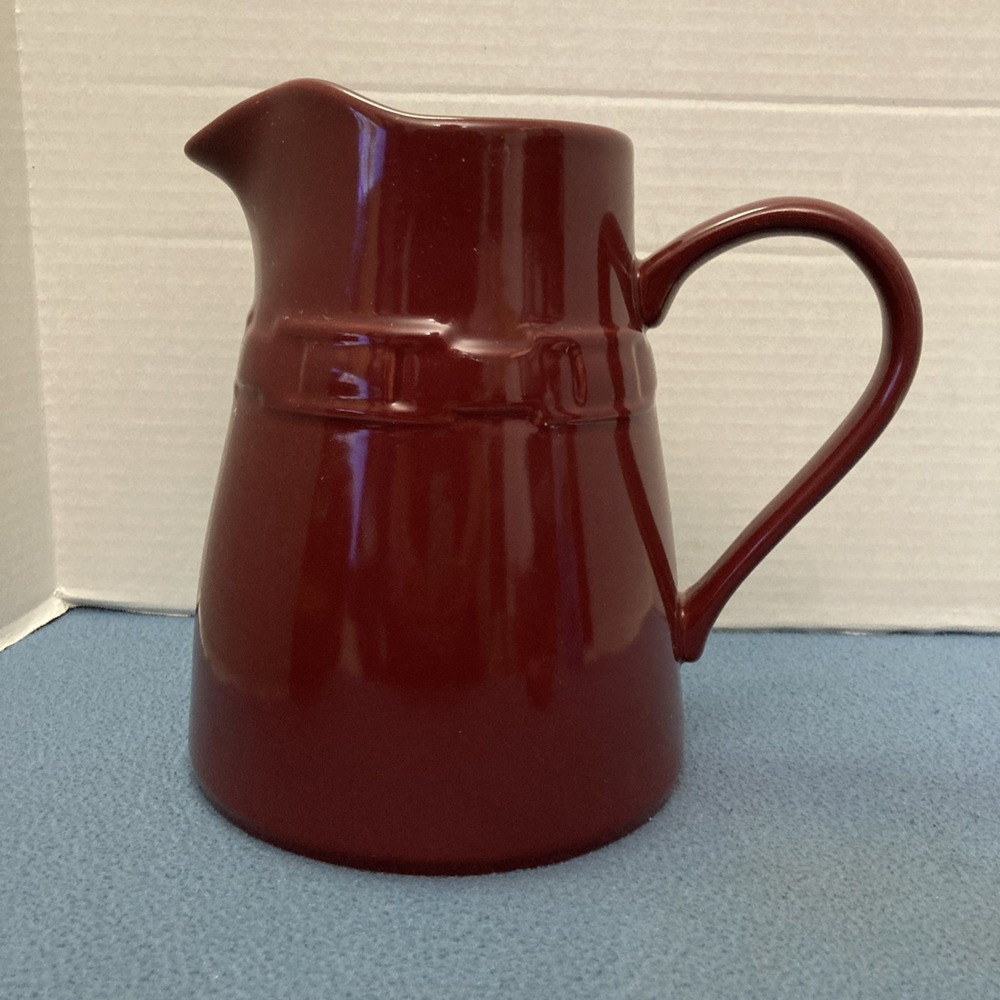 Longaberger Pottery Paprika Woven Traditions 2 QT Vitrified Cottage Pitcher